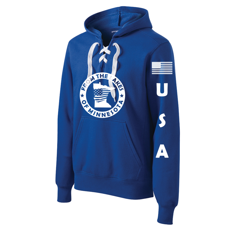 From The Lakes Of Minnesota Lace-Up Hoodie