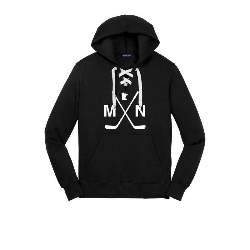 MN Hockey Lace-Up Hoodie