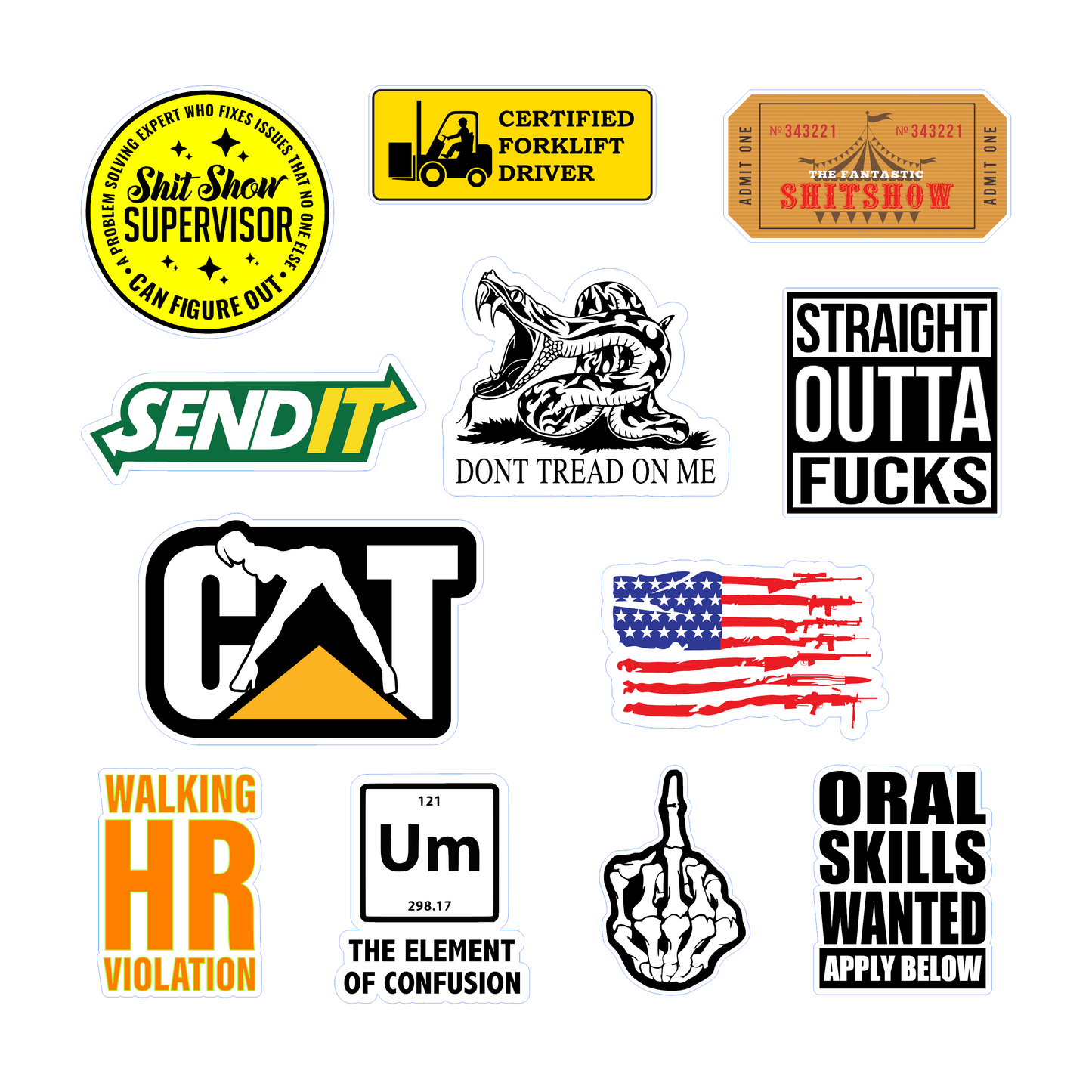 Blue Collar Sticker Pack