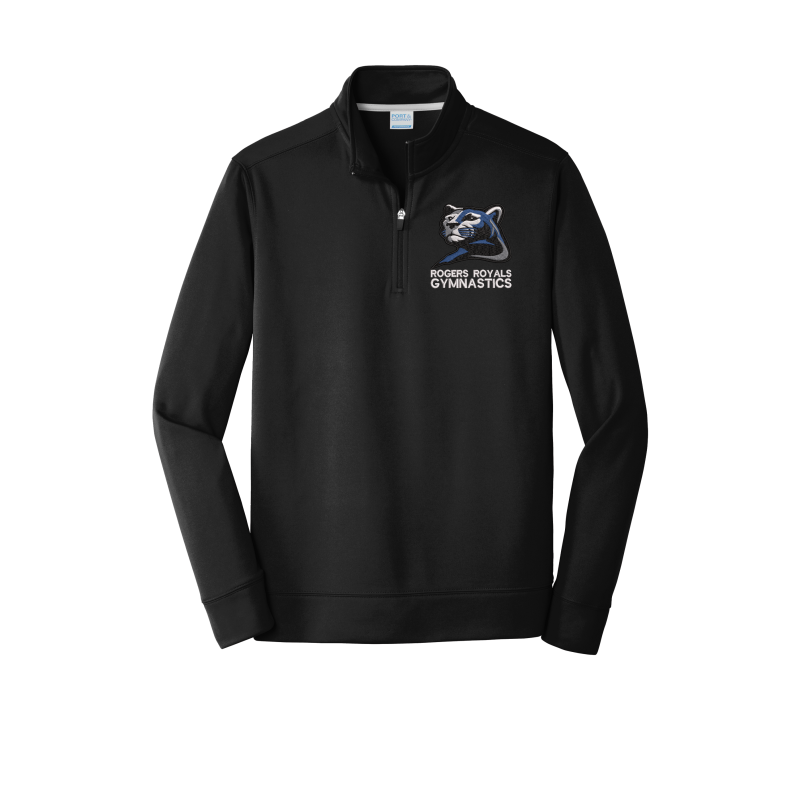 Rogers Royals Gymnastics 1/4 zip fleece pullover sweatshirt